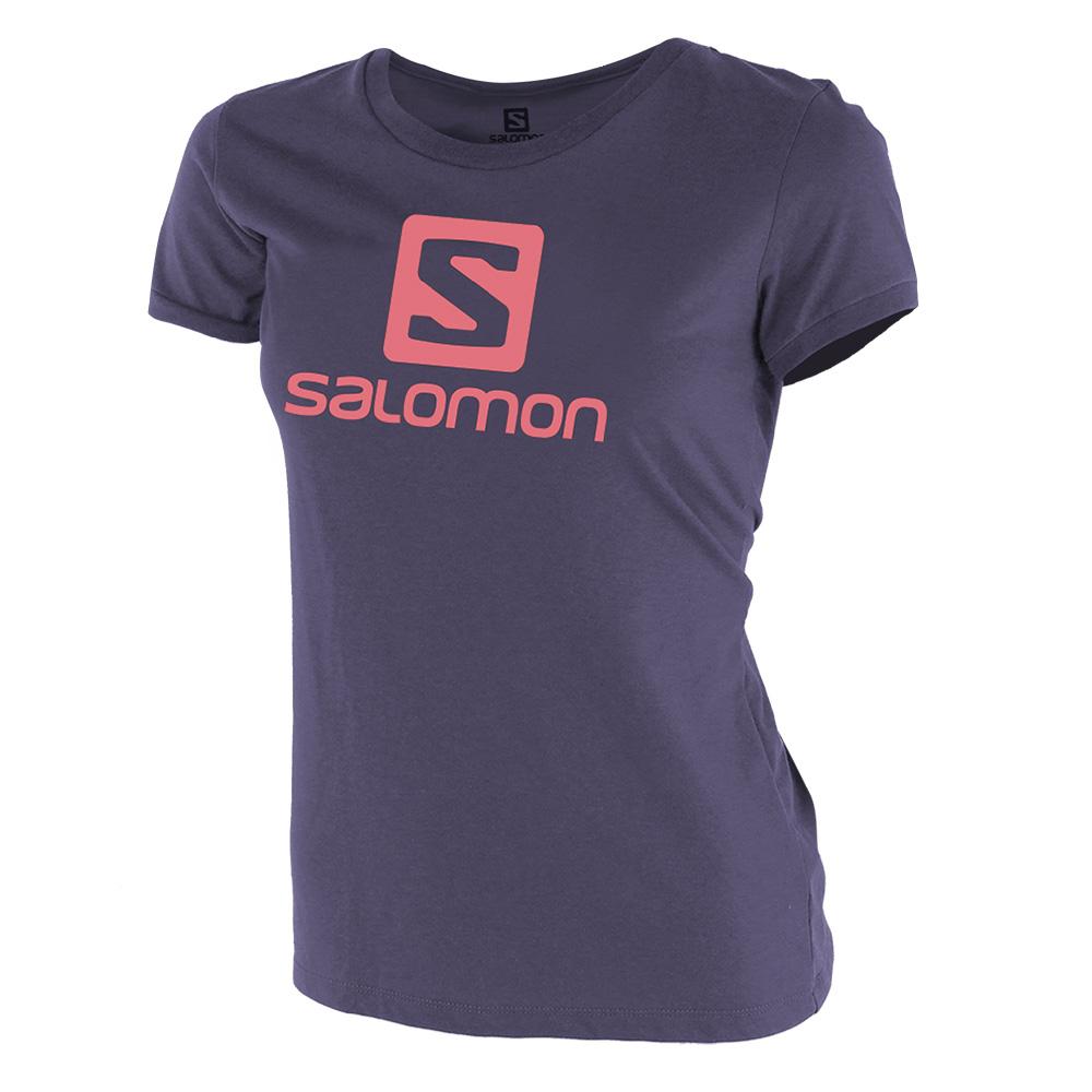 Salomon Singapore Kids T-shirts - WARRIOR SS G Navy | 74289-WBKH